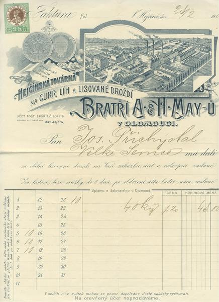 Bratří Alexander a Hermann May–u v Olomouci